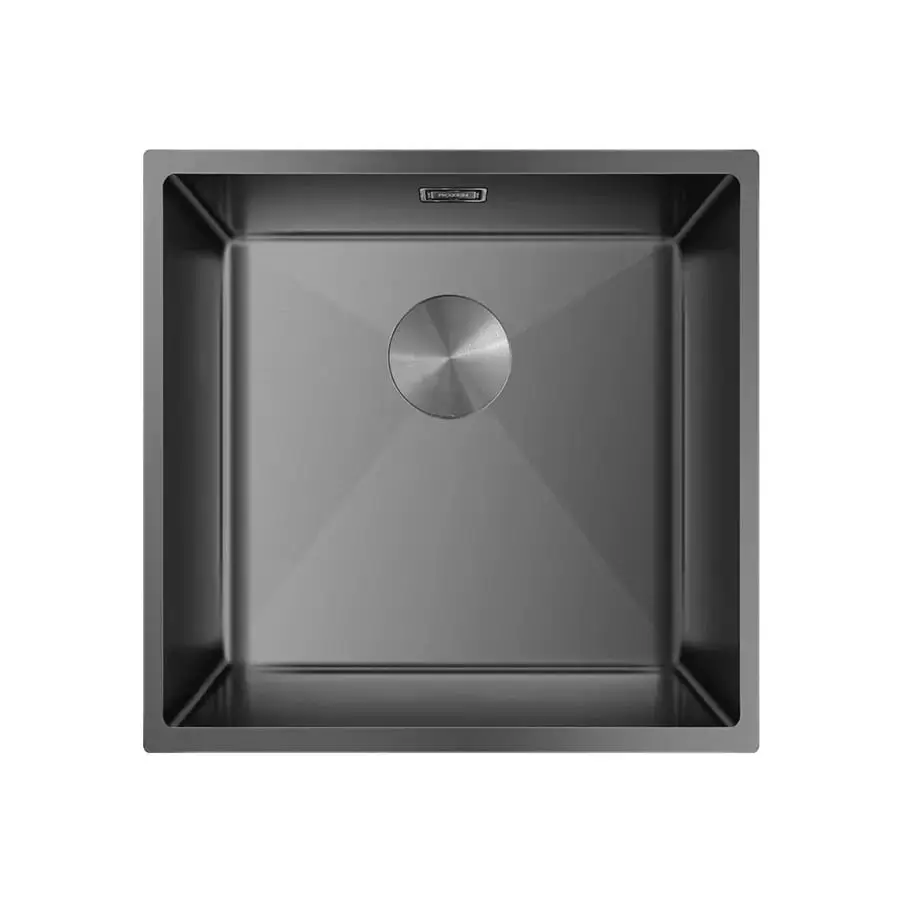 Lavaplatos Simple 44x44 cm Acero Inoxidable Nano Black